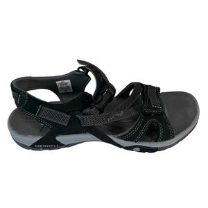 Merrell Womens Black Adjustable Strap Performance Sandal Shoes US 8 EU 39